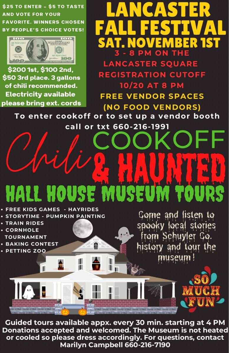 Post for Fall Festival Chili Cook-off & Haunted House- Nov 1, 2025 